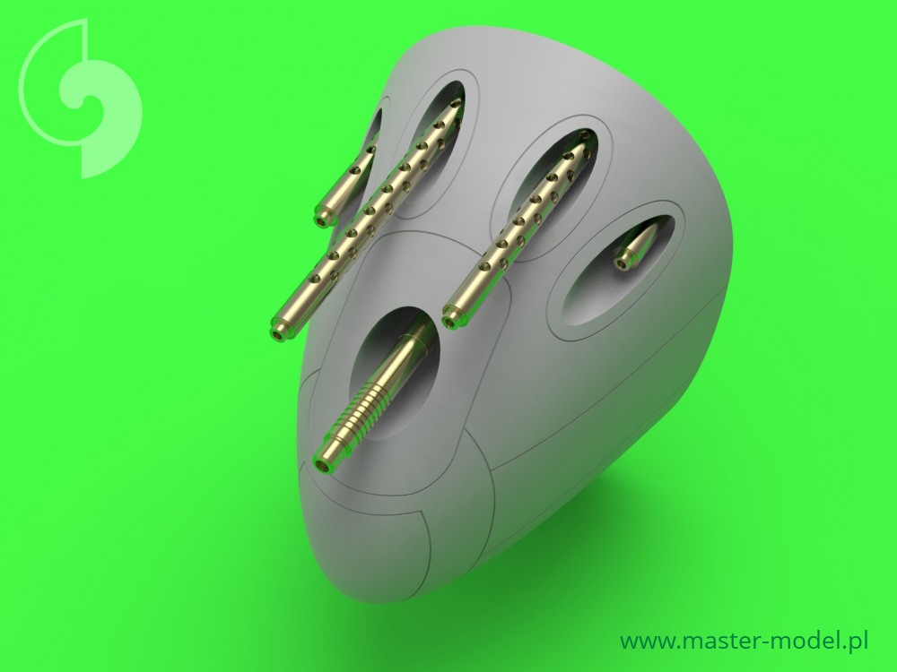 AM-48-114 Набор вооружения для P-38 Lightning ранних модификаций (стволы для Brownings 12,7мм и пушки 20мм)