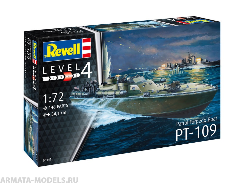 65147RE Набор Торпедный катер Model Set Patrol Torpedo Boat PT-109 Revell