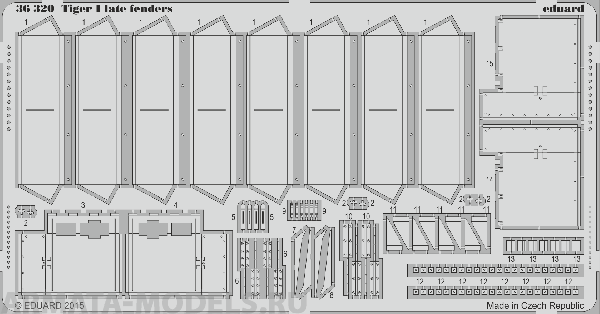 36320ED  Tiger I Late Fenders 1/35