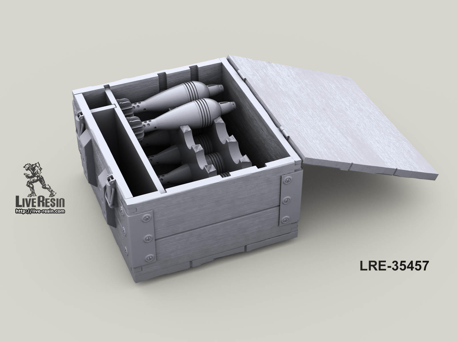 LRE35457 Открытые ящики с 82 мм боеприпасами Live Resin