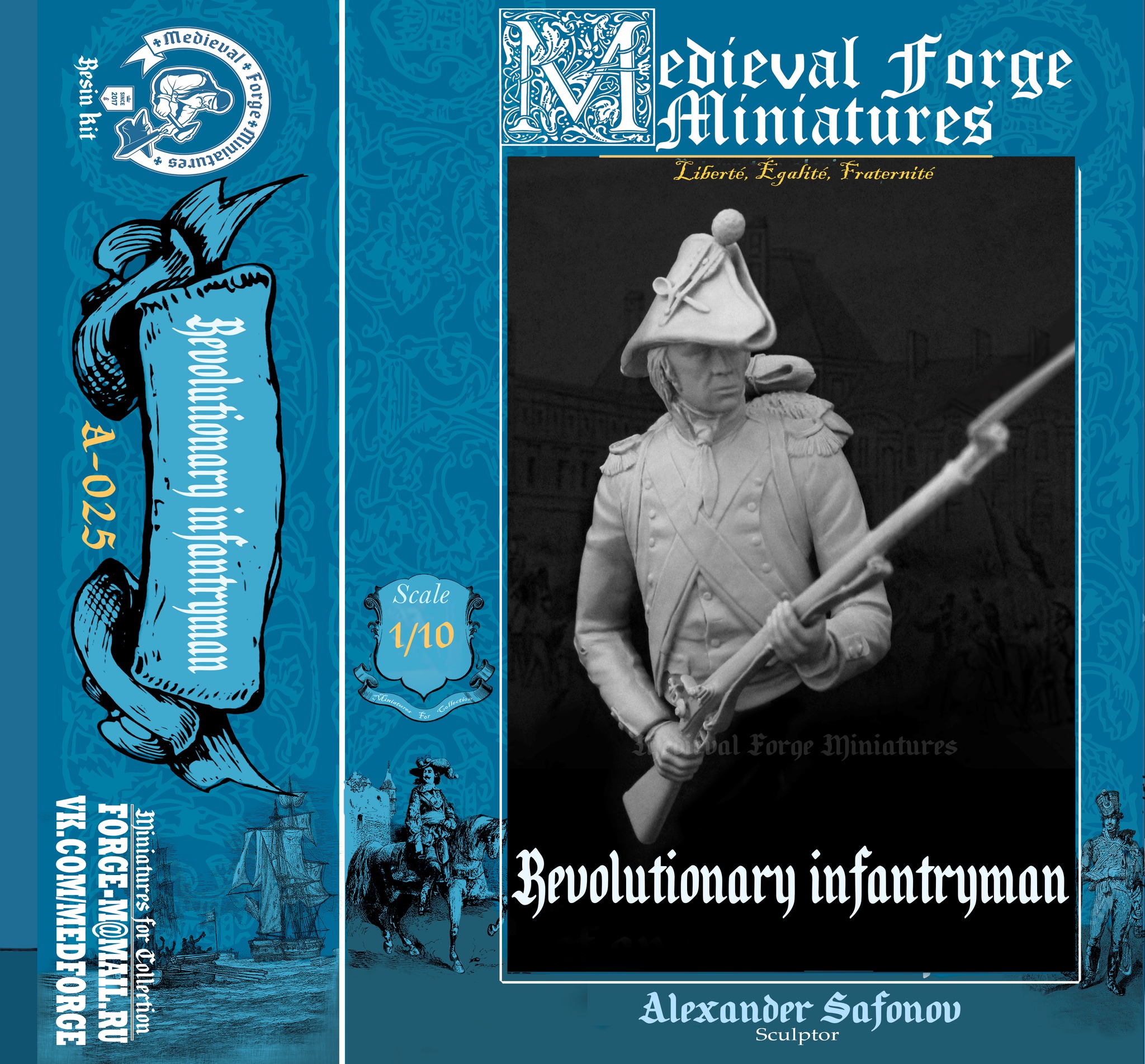 A-025 Бюст Revolutionary infantryman