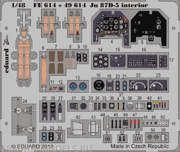 FE619ED Ju 87D-5 interior S.A. ( for Italeri kit) 1/48