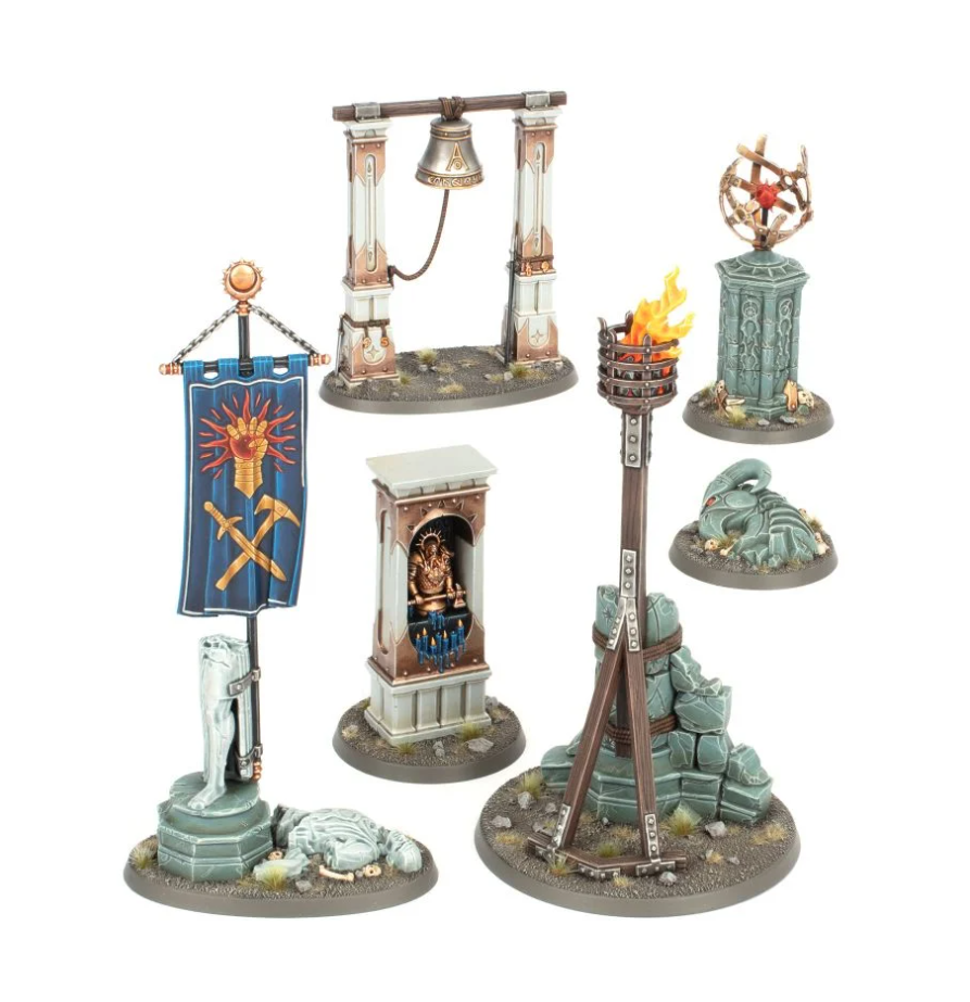 65-16 Набор Эра Сигмара. Маркеры Целей (Age of Sigmar: Realmscape Objective Set)