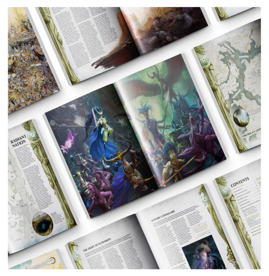 87-04GW Боевой Том: Люминеты, Повелители Владений (Battletome: Lumineth Realm-lords (HB, Eng))