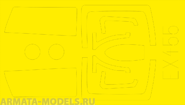 EX455ED  Окрасочная маска MiG-21UM 1/48