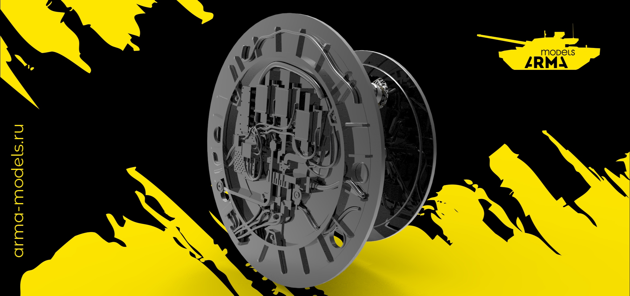 AM4904 Ультрадетализированная бортовая РЛС Су-27 Neo, 1/48 