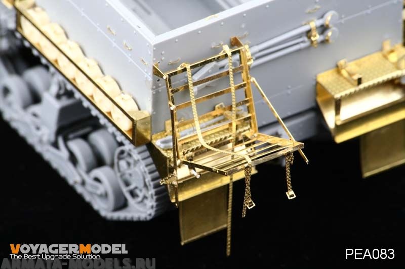 PEA083 Набор фототравления 1/35 Stowager holder  for M2 or M3 half track (For DRAGON)