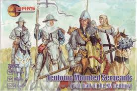 72053MR Фигуры Teutonic Mounted Sergeants1/72 Mars