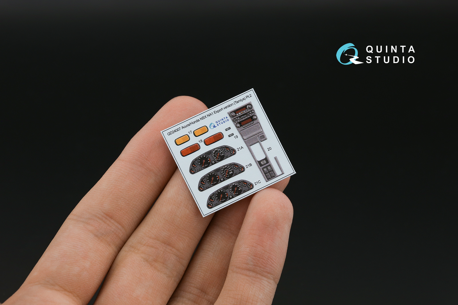 QD24007 3D Декаль интерьера кабины Acura-Honda NSX NA1 Export version (Tamiya)