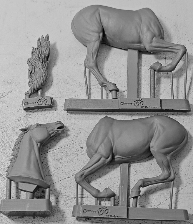 CHM-54372. Животные: Лошадь №27. 54 мм. Материал - смола. Chronos Miniatures