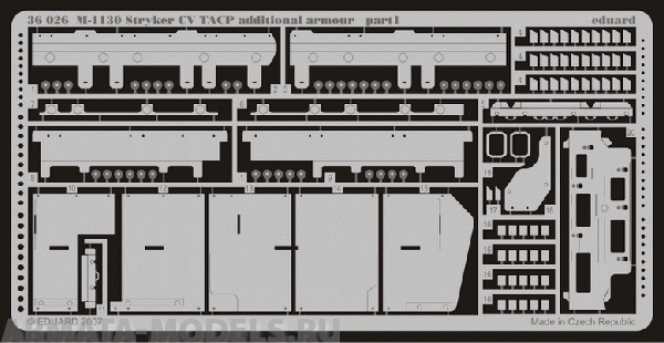 36026ED Фототравление: M-1130 CV TACP additional armor 1/35