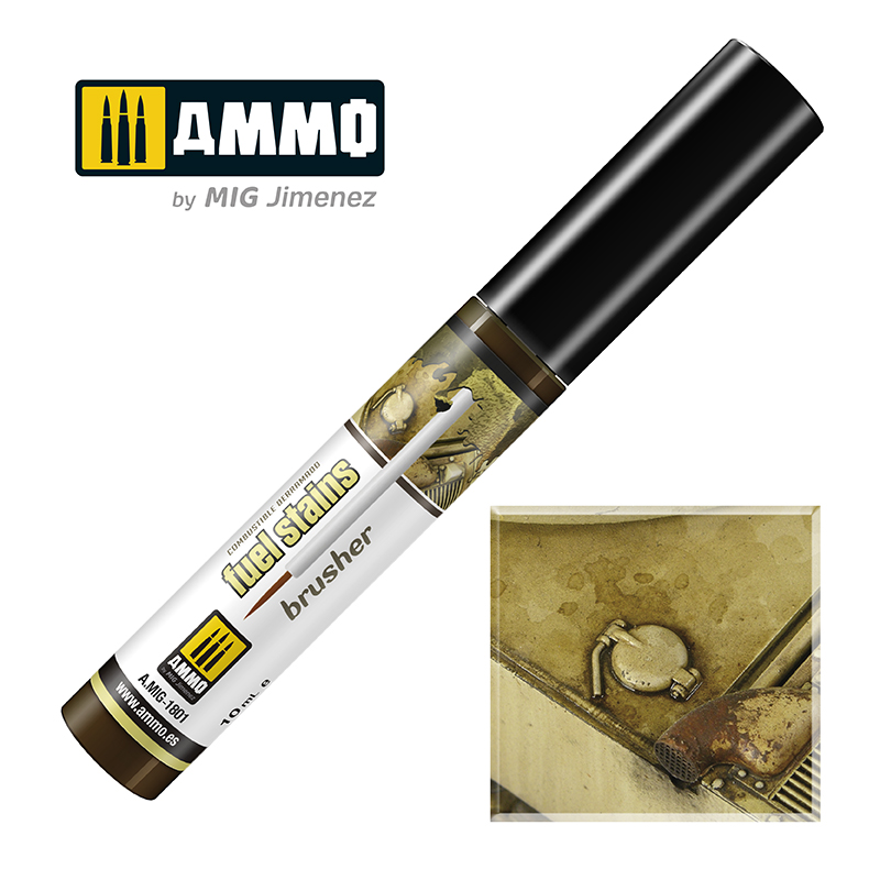 AMIG1801 Жидкость для имитации следов топлива EFFECTS BRUSHER - Fuel Stains