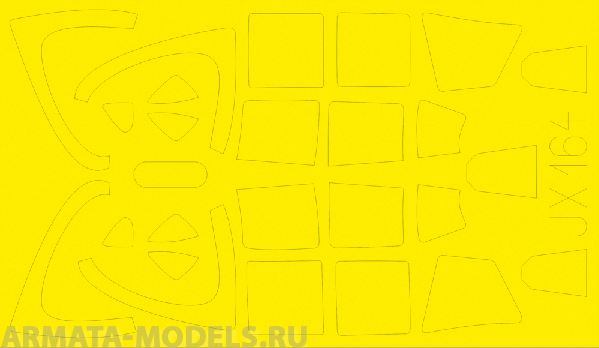 JX164ED  Окрасочная маска N1K2-J Shiden Kai for Hasegawa 1/32