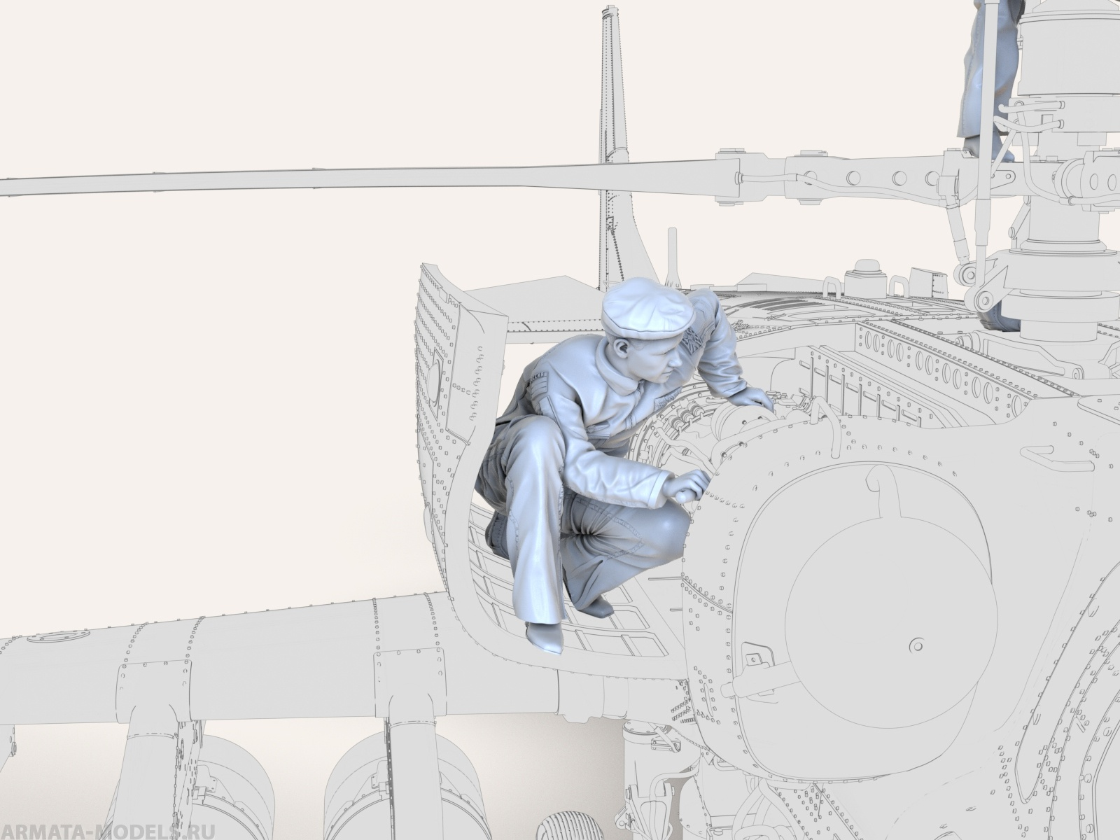 AM72619 Техник «Осмотр двигателя» Arma Models