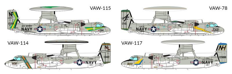 72009 E-2 Hawkeye - самолет ДРЛО InScale
