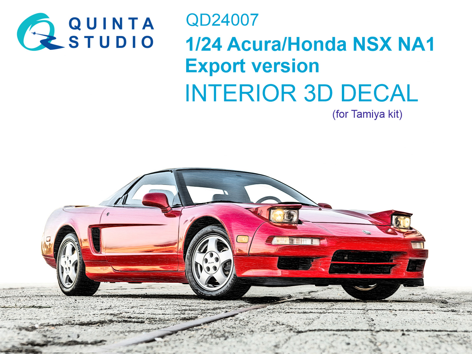 QD24007 3D Декаль интерьера кабины Acura-Honda NSX NA1 Export version (Tamiya)