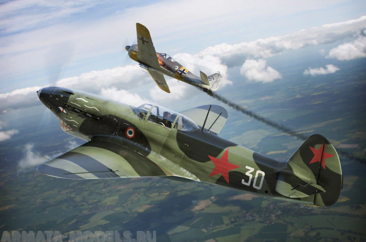 BRP72042 Самолет Yak 1b GC-3 Normandie Brengun