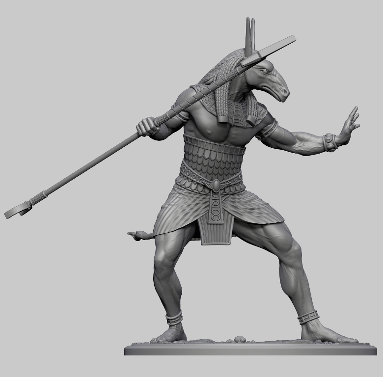 CHM-54158. Египетский бог Сет. 54 мм. Материал - смола. Chronos Miniatures