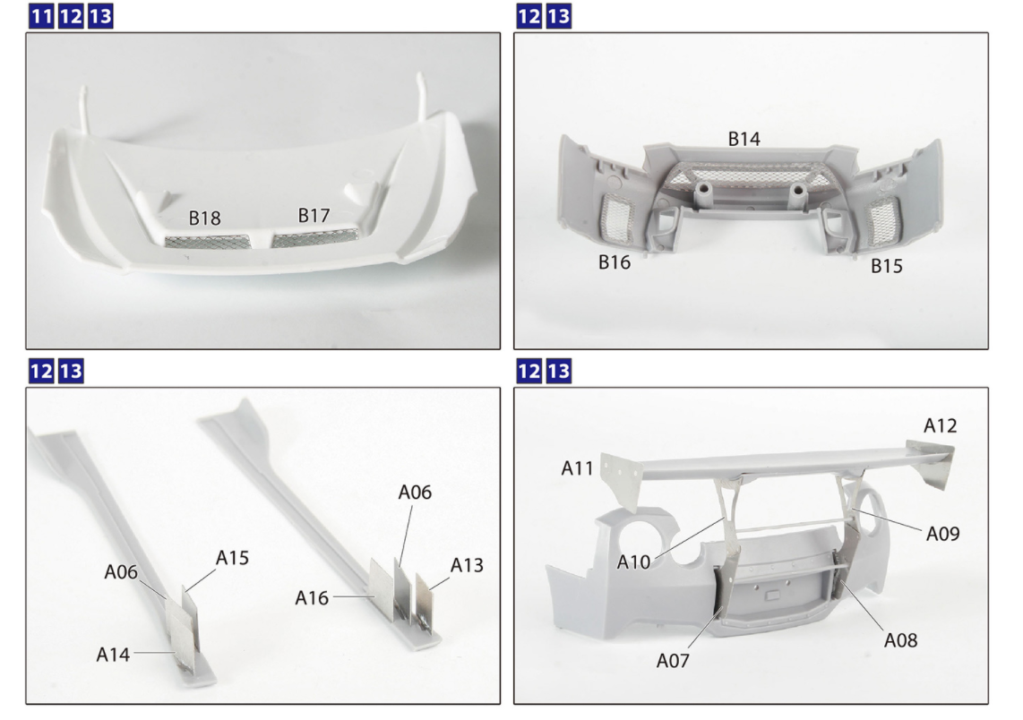 05678 LB Works R35 GT-R Detail Up Parts Aoshima