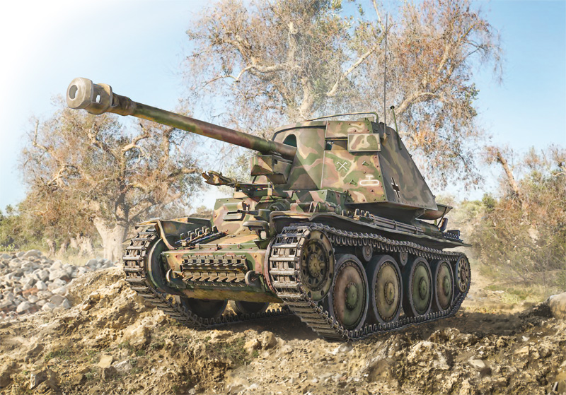 6566ИТ Самоходка Sd.Kfz.138 MARDER III Ausf. H (10013160/011122/3526709, ИТАЛИЯ) Italeri