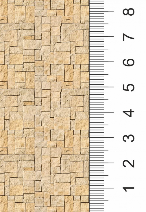 040tkb005 Текстура бежевого декоративного камня для макетов. Лист А4.