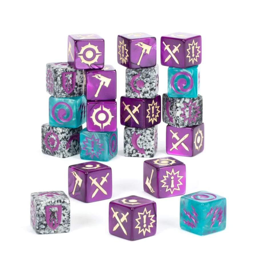 110-14GW Набор кубиков Великий Альянс Смерти (Warhammer Underworlds: Direchasm Grand Alliance Death Dice Pack)