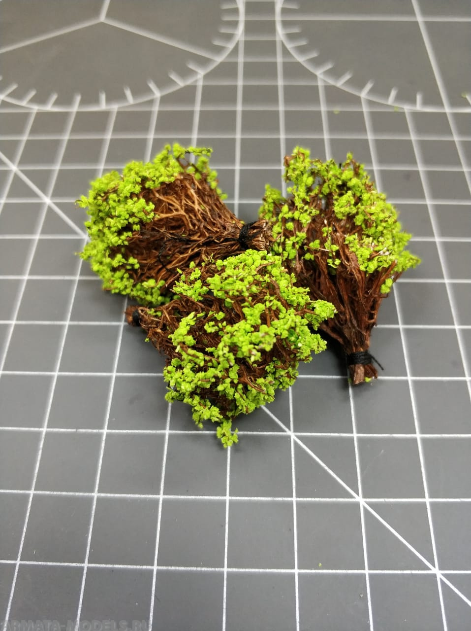 3063/4 Кусты лето, микс 8шт. (ярко-зеленые)