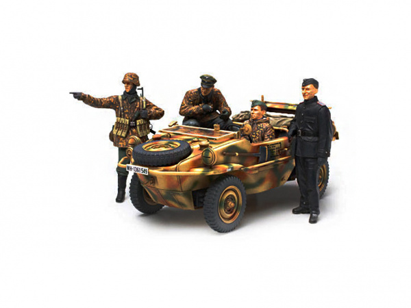 35253T Немецкие командиры танковой дивизии на рекогносцировке (4 фигуры) Tamiya