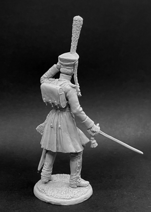 CHM-54246(М). Обер-офицер пехотных полков в сюртуке, Россия 1812-14 гг. 54 мм. Материал - белый металл. Chronos Miniatures