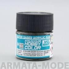 H333  Краска водоразбавляемая художественная т.м. MR.HOBBY  10мл  EXTRA DARK SEAGRAY