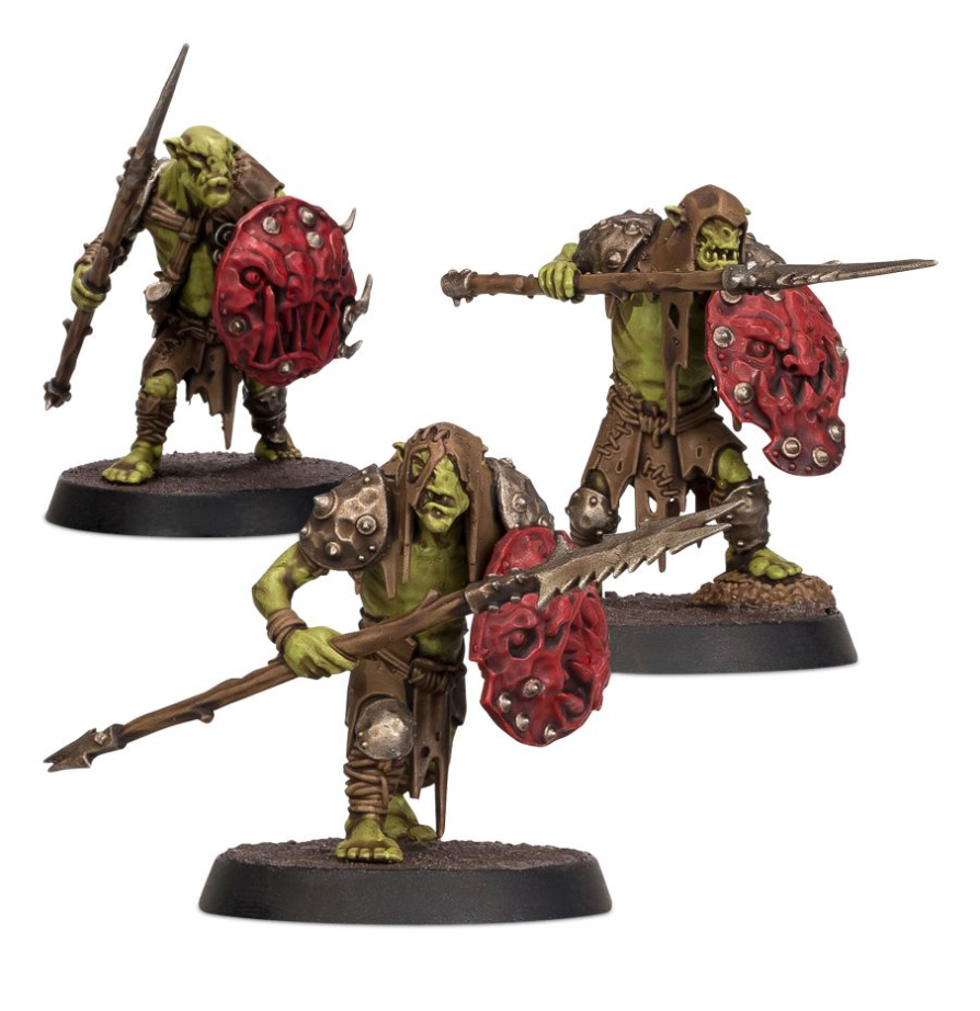 60-09 Набор Боевые Кланы Орруков. Патрашилы с набором красок (Orruk Warclans Gutrippaz + Paint Set)