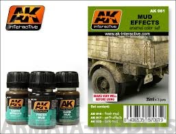 AK061 Набор эффектов для иммитации  грязи MUD SET