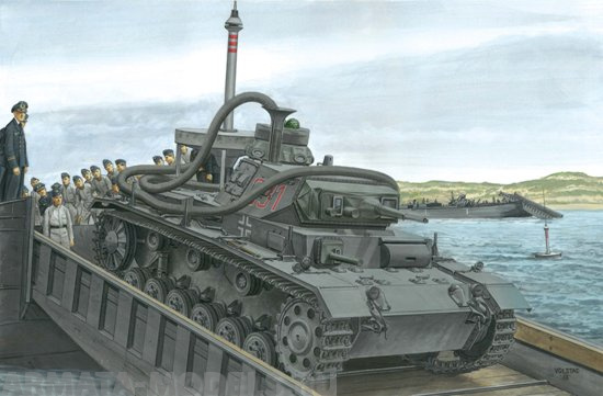 6877Д 1/35 Pz.Kpfw.III (3.7cm) (T) Ausf.F OPERATION SEELOWE Dragon