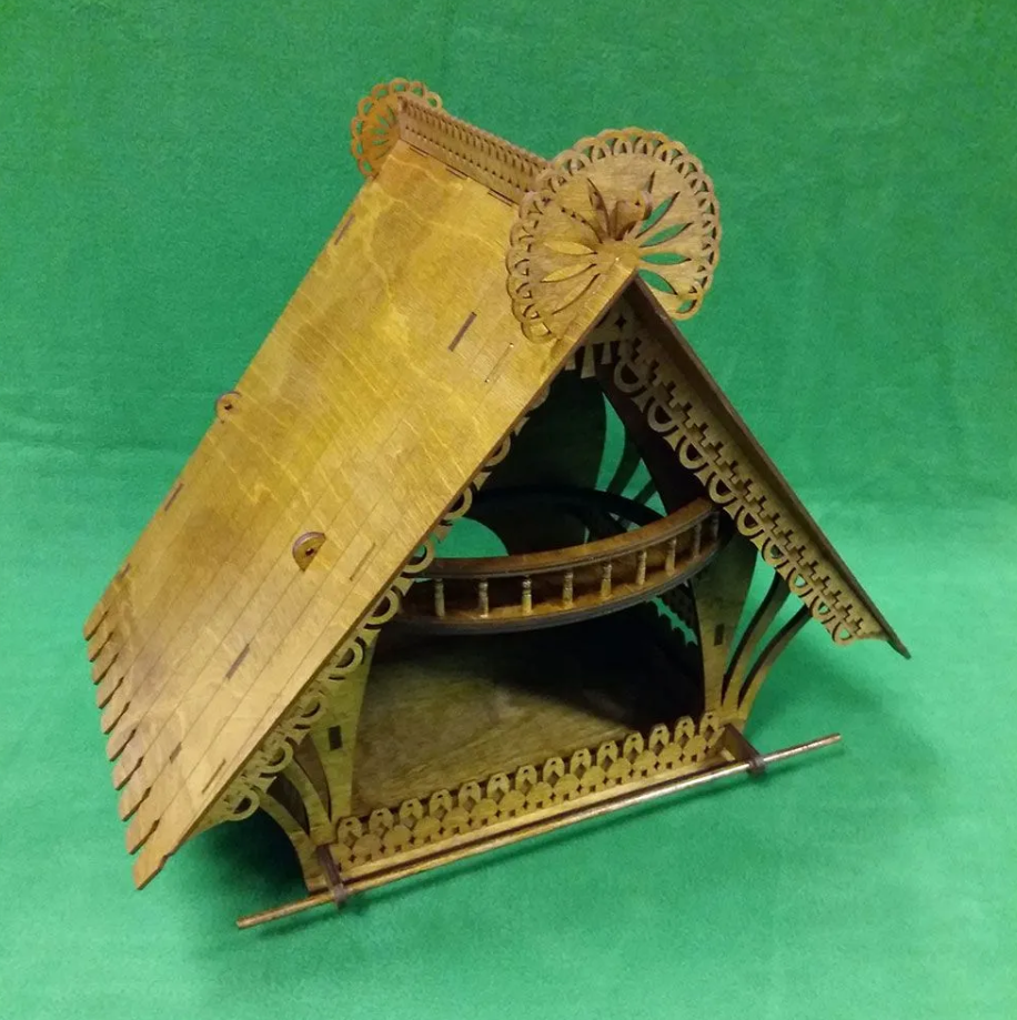 5047 кормушка для птиц (набор деталей для сборки) СВ Модель