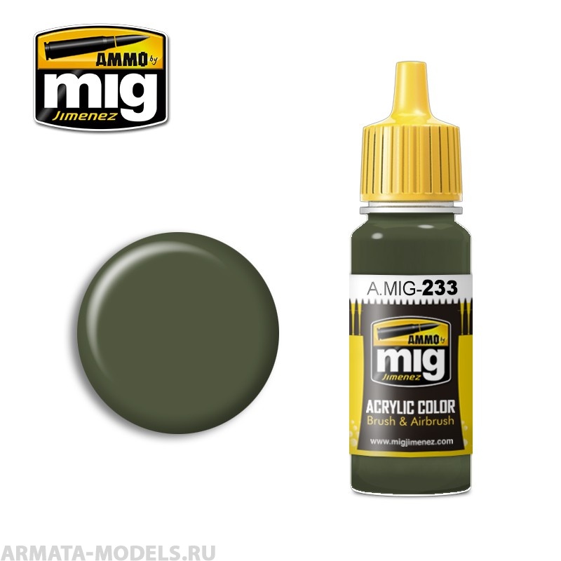 AMIG0233 Ammo Mig Акриловая краска RLM 71 DUNKELGR?N 17 мл