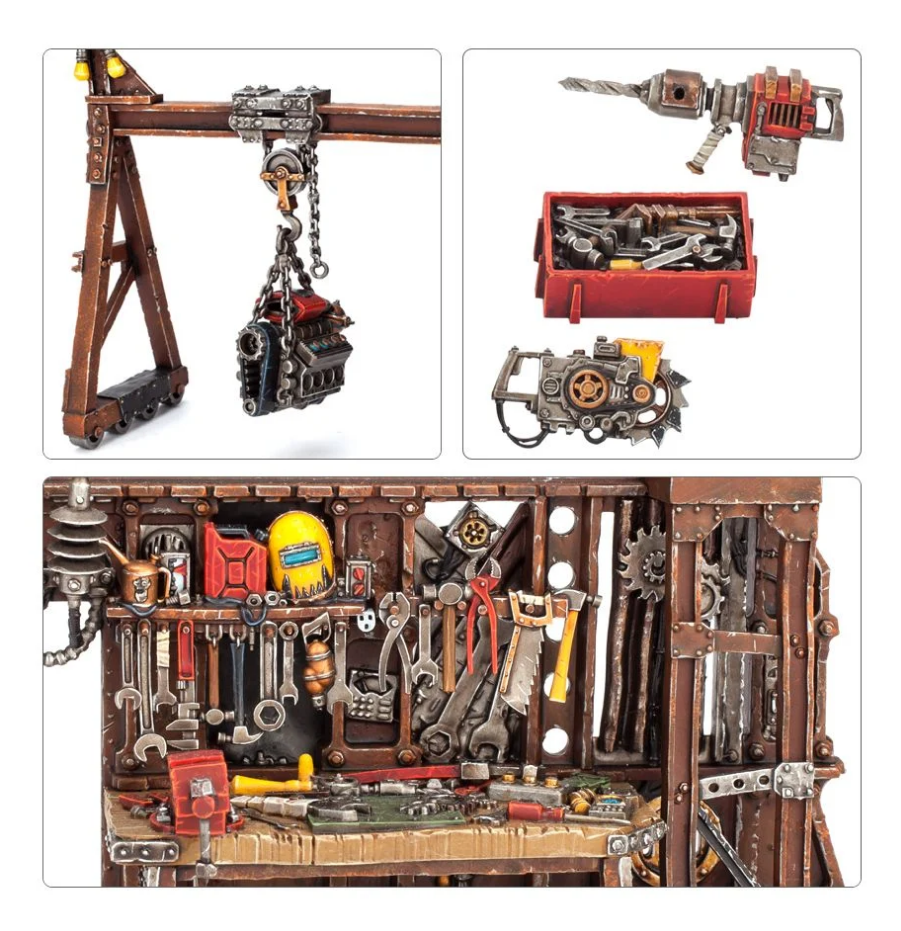 50-28 Набор игрового ландшафта Орки. Мастерская Механьяка (Orks Mekboy Workshop) (2021)