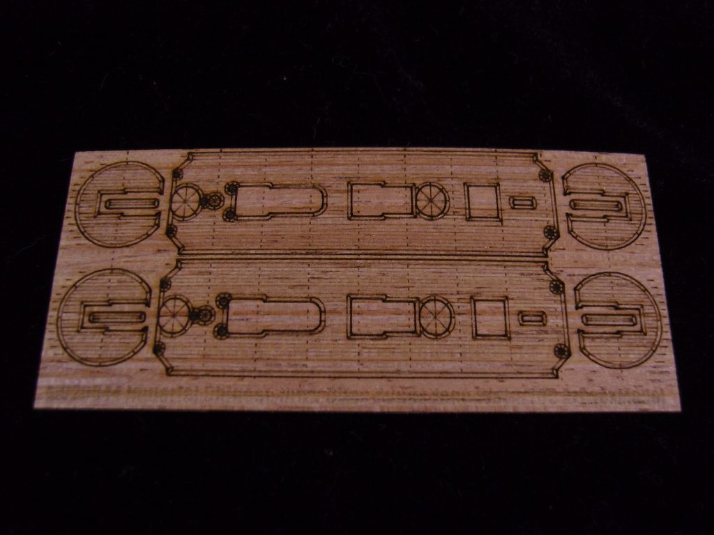 AW20044 Деревянная палуба для Imperial Chinese Navy 'Chao Yung&Yang Wei'