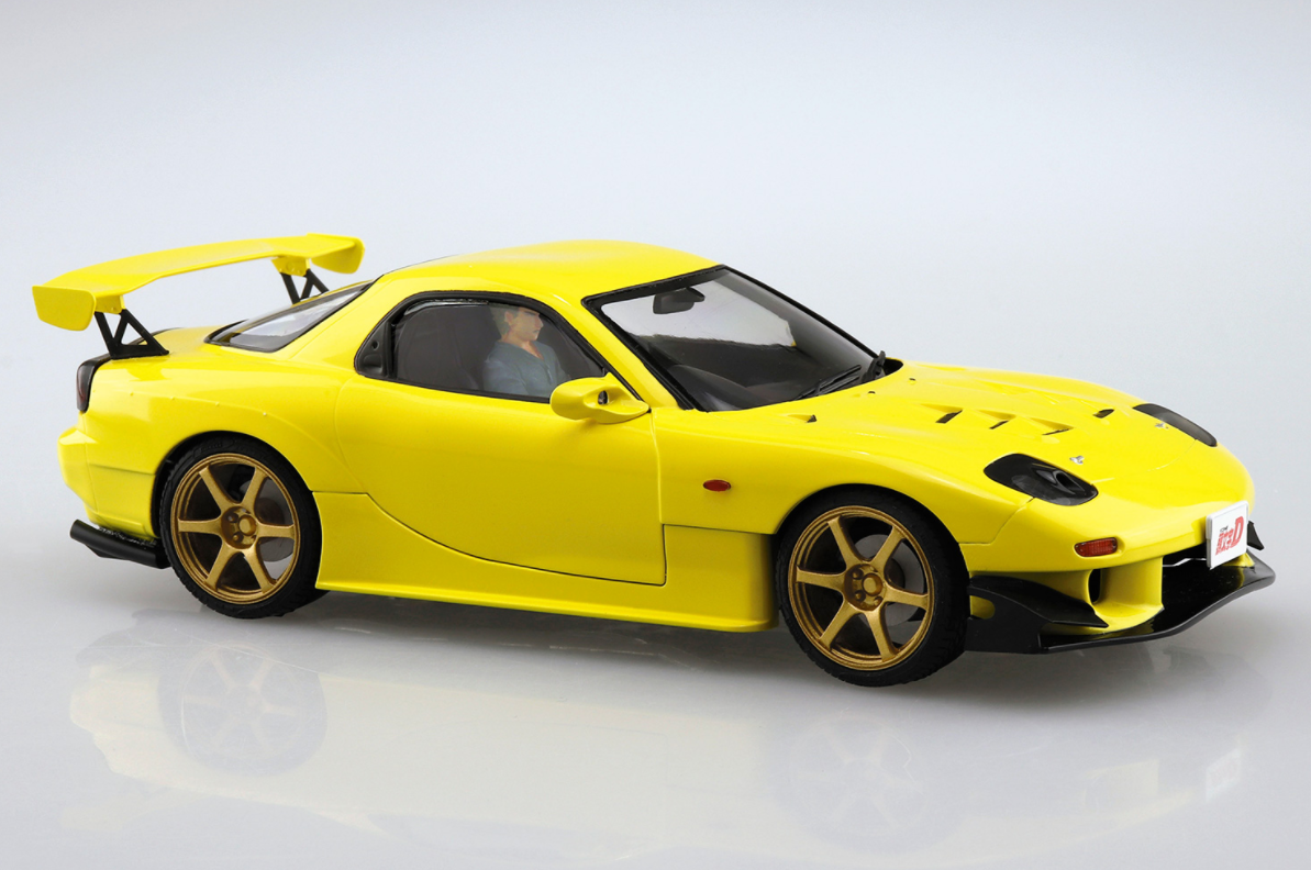 05955 Mazda RX-7 Takahashi Keisuke FD3S (Project-D Ver.) with Figure Aoshima