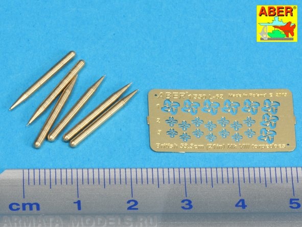 ABR-1:350-L-62  Дополнения для  Set of 6 British torpedoes 53,3cm MK.VIII для  1/350
