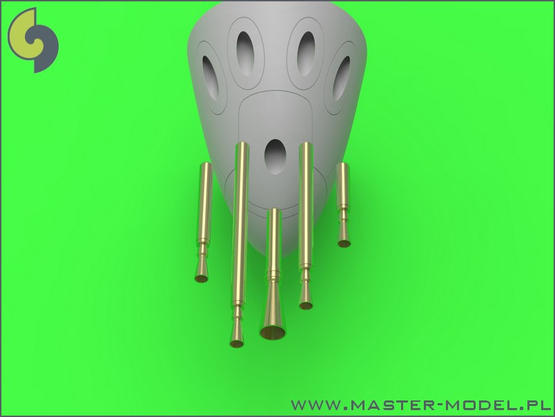 AM-48-115 Набор вооружения для P-38М Lightning (стволы для Brownings 12,7мм и пушки 20мм с пламегасителями)