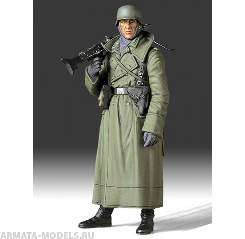 36306 Немецкий пулеметчик времен Второй Мировой войны Ger. Machine Gunner (Greatcoat) Tamiya