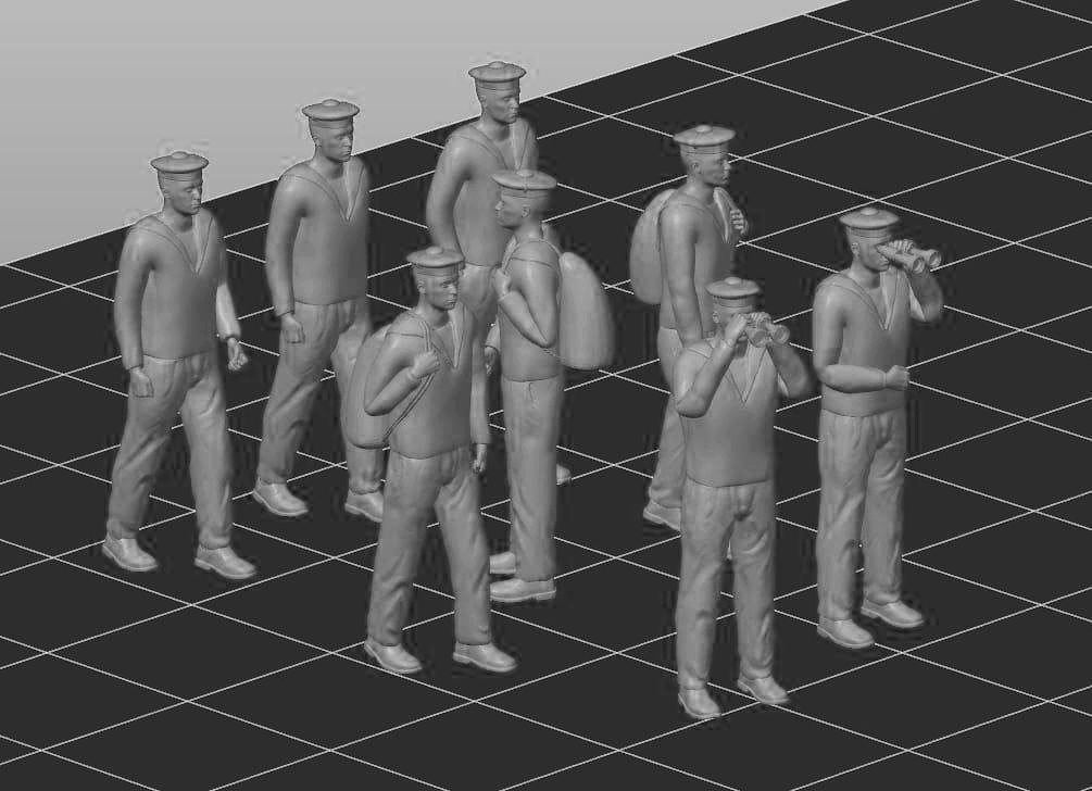 HE-100006 Миниатюра фигурки матросов №2