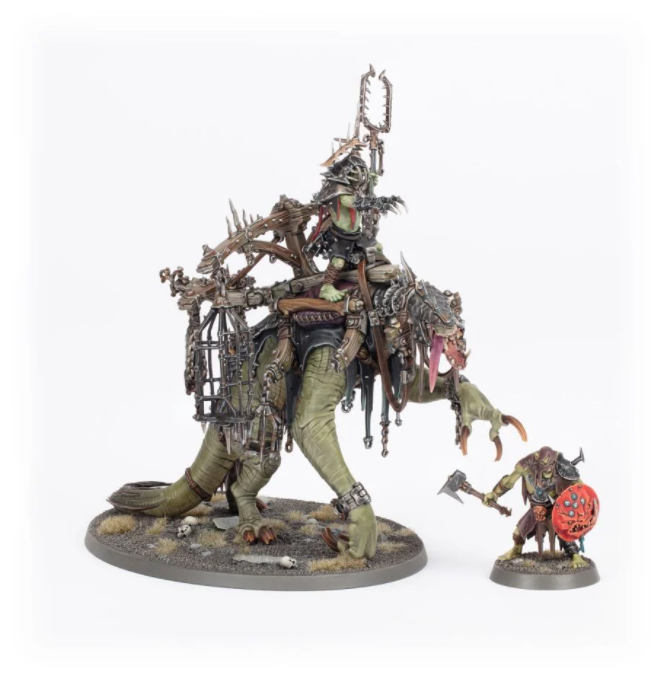 89-69GW Набор Боевые Кланы Орруков. Болотобосс Мерзогрязь (Orruk Warclans Swampboss Skumdrekk)