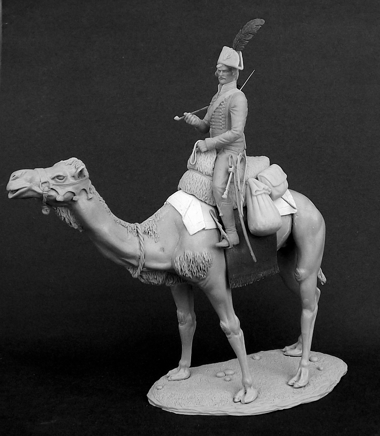 CHM-54169. Рядовой полка Дромадеров, Франция 1800-01 гг. 54 мм. Материал - смола. Chronos Miniatures