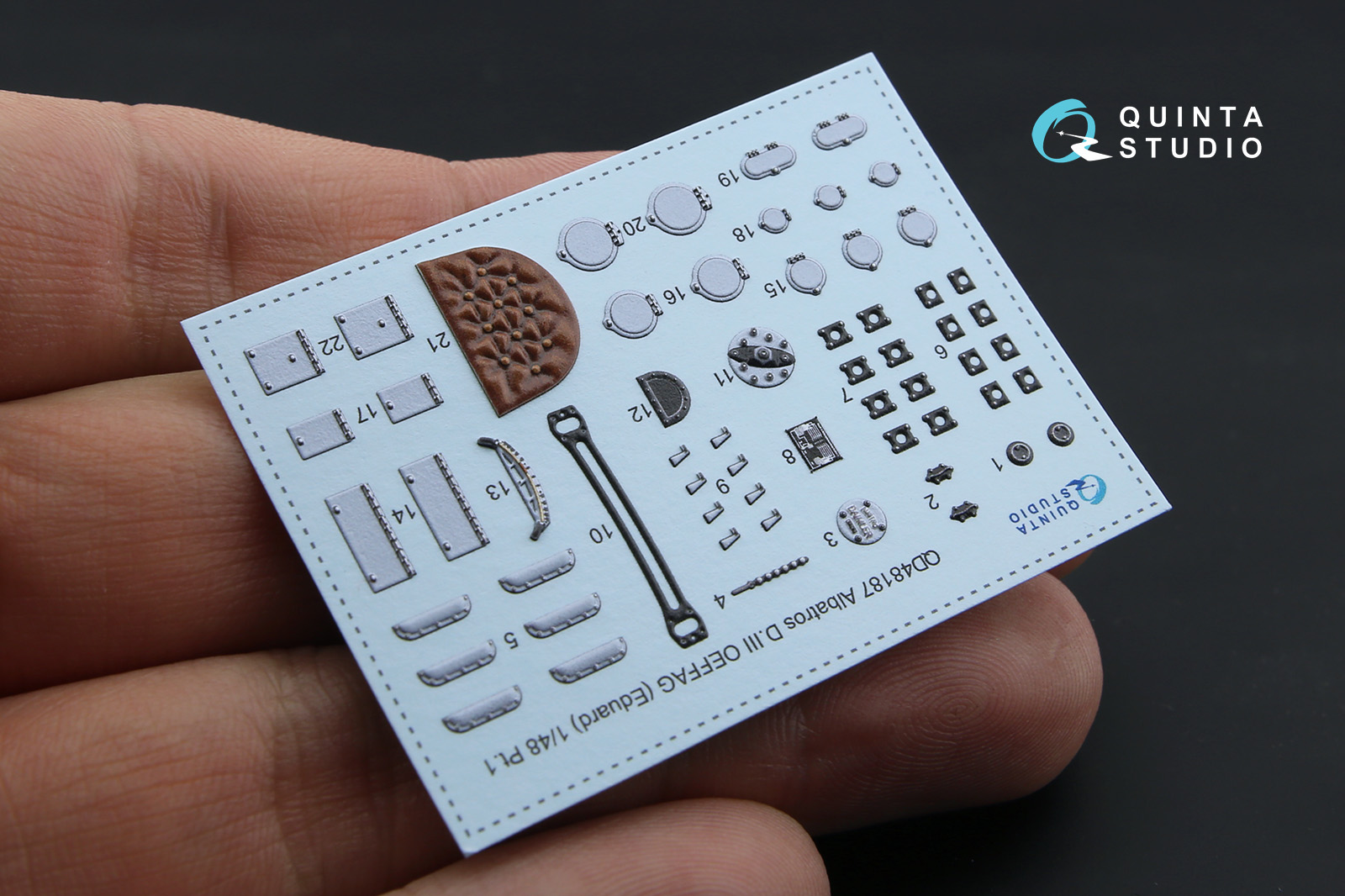 QD48187 3D Декаль интерьера кабины Albatros D.III OEFFAG (для модели Eduard)