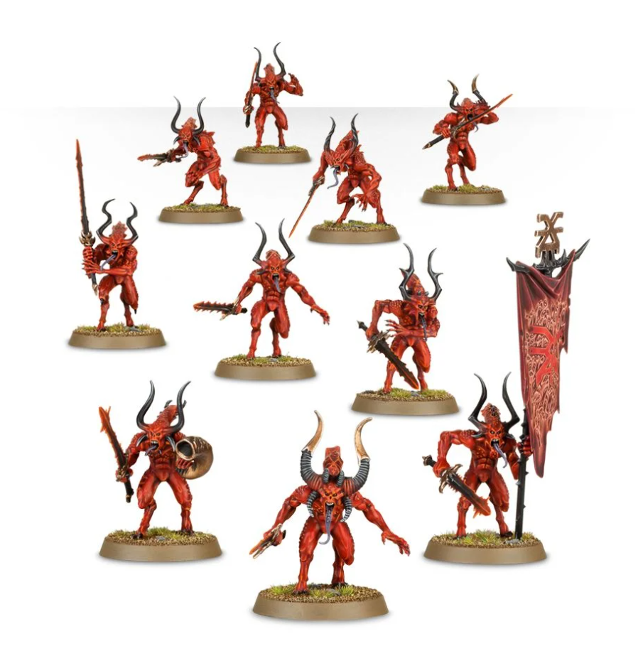 97-08GW Набор Демоны Кхорна: Кровопускатели (Daemons Of Khorne Bloodletters)