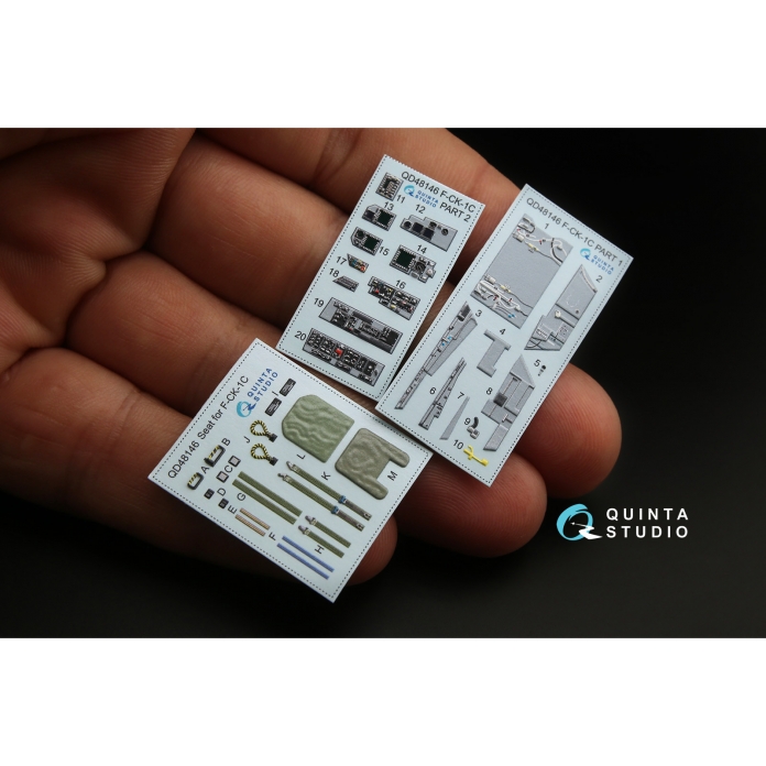 QD48146 3D Декаль интерьера кабины F-CK-1С (для модели AFV club)