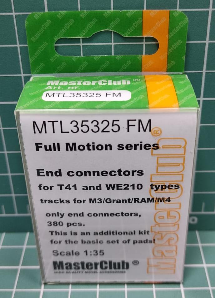 MTL-35325 FM Full Motion end connectors for M3 Lee/Grant/RAM T41 and WE210 types track, only end connectors 380 pcs, this is an additional kit for the set of pads, limited edition