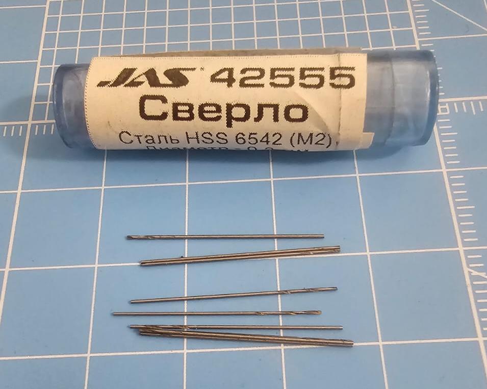 42555J Мини-сверло, HSS 6542 (M2), без покрытия, d 0,3 мм, 10 шт.