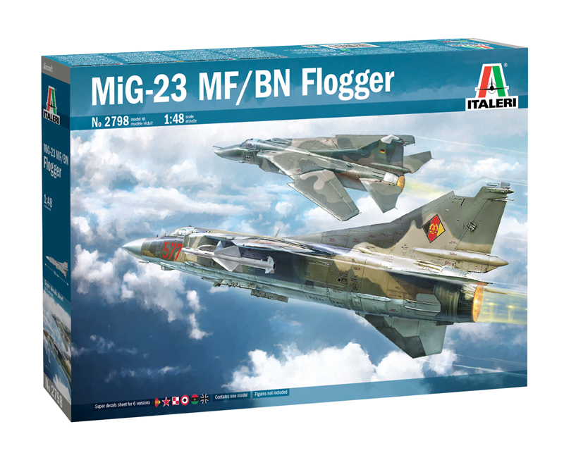 2798ИТ Самолет MIG 23 MF/BN (10013160/050320/0115752, ИТАЛИЯ ) Italeri
